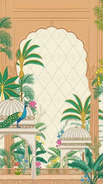 watercolor royal indian place theme