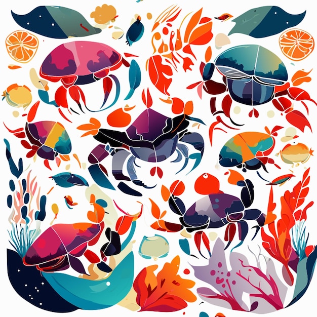 Vector watercolor set crabs millions of other photos vectors in the collection thousands of new