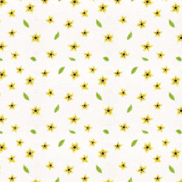 Watercolor small flowers pattern design