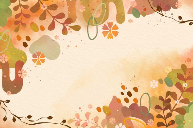 Vector watercolor soft earth tones background