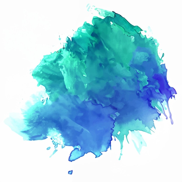 Watercolor splash stain background