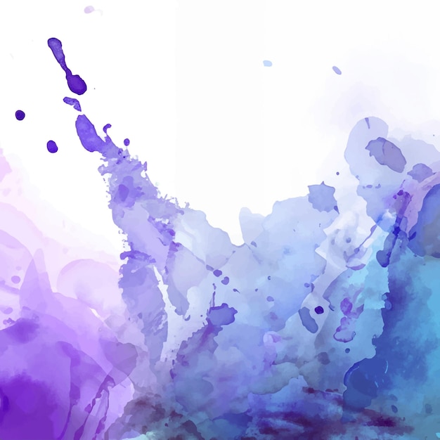 Watercolor splash stain background