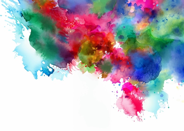 Watercolor splash stain background