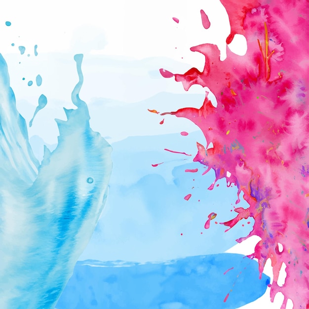 Watercolor splash stain background