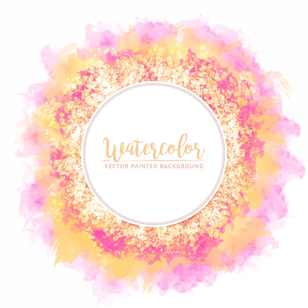 Vector watercolor splatter background