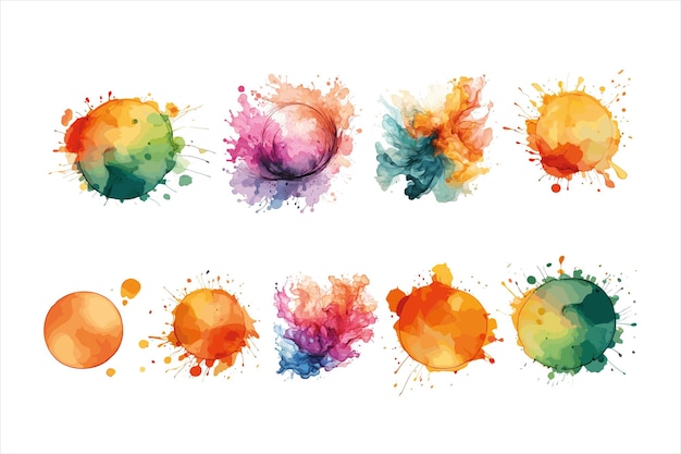 Watercolor Splatter Captivating Watercolor Stain watercolor vector effect background