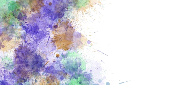 Watercolor splatter stain vector