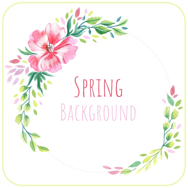 Watercolor Spring Background