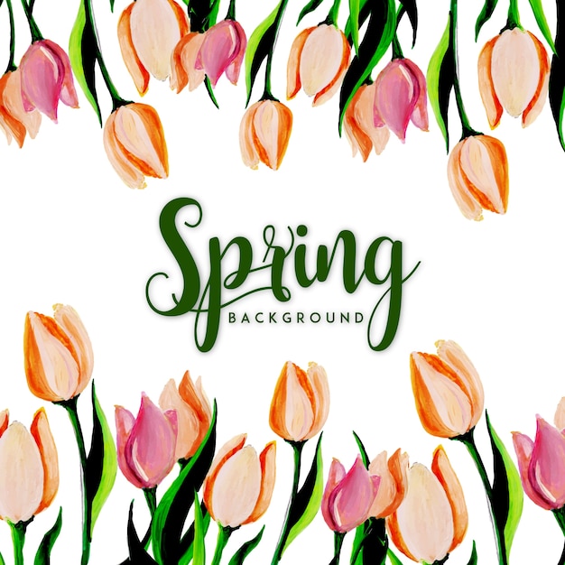 Watercolor Spring Background