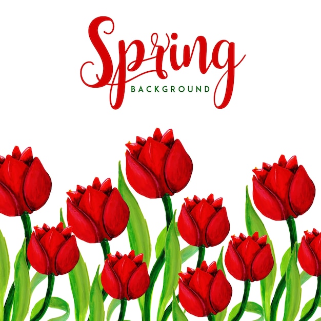 watercolor spring background