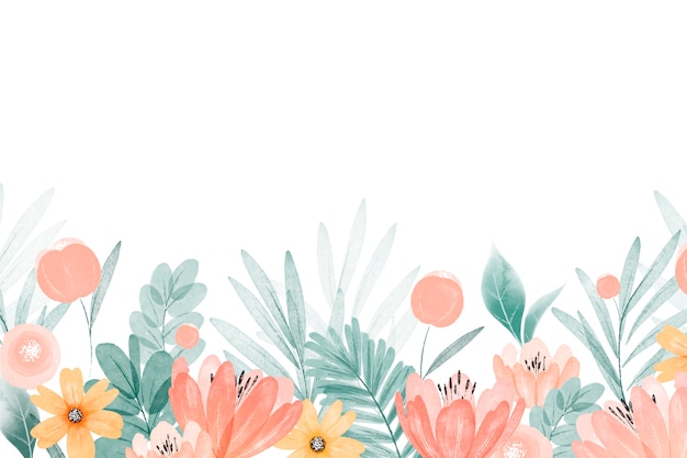 Watercolor spring background