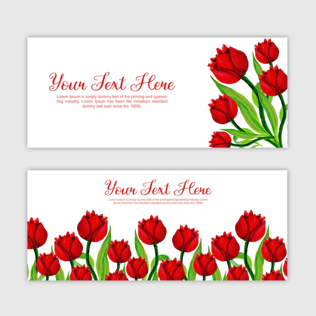 Watercolor Spring Floral Multipurpose Banner