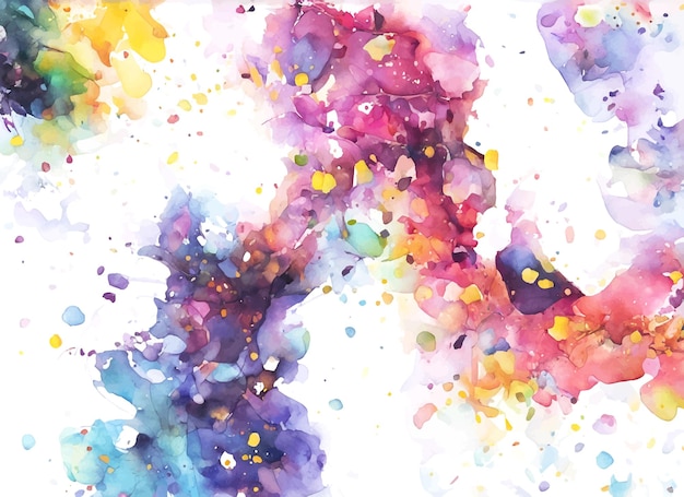 Vector watercolor stains abstract background