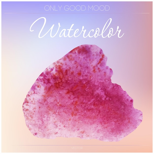 Watercolor stains for design and printing Vector