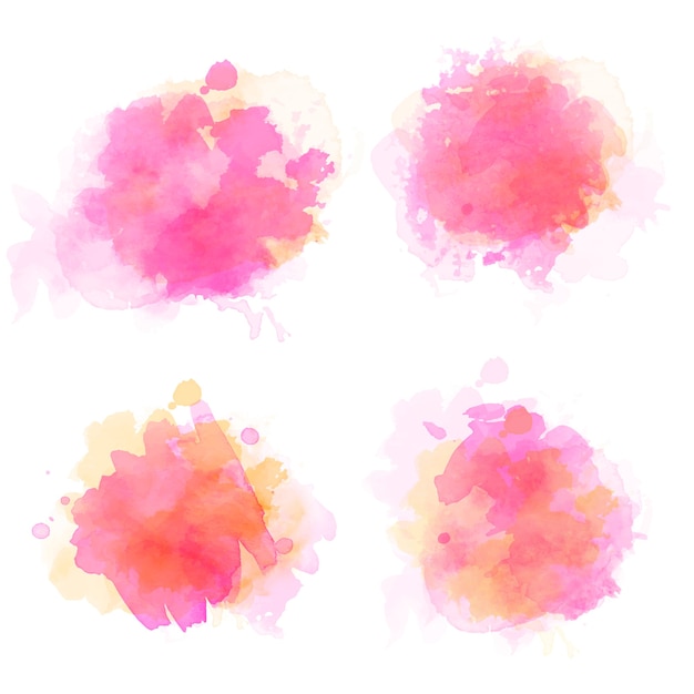 Watercolor stains set