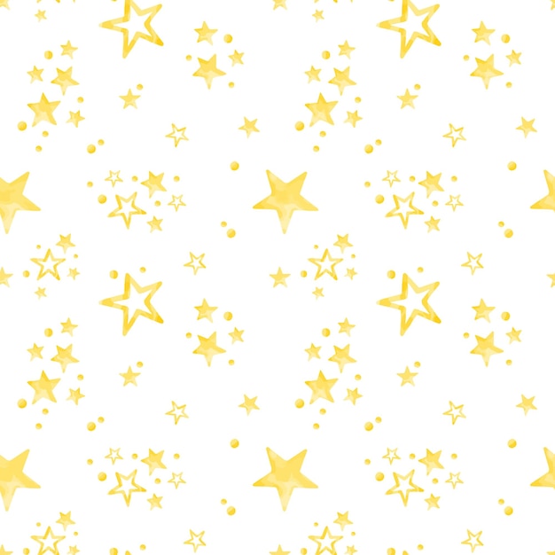 Watercolor star pattern