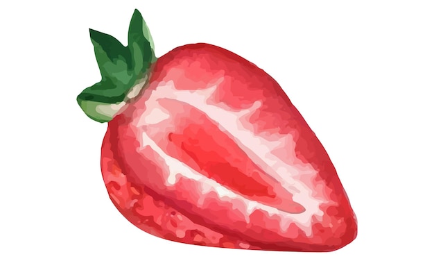watercolor strawberry