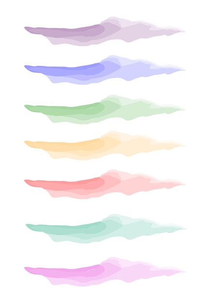 Vector watercolor stroke 1