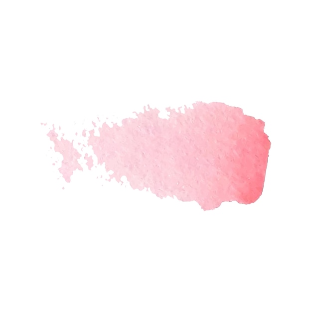 Vector watercolor stroke brush soft pink pastel hand draw