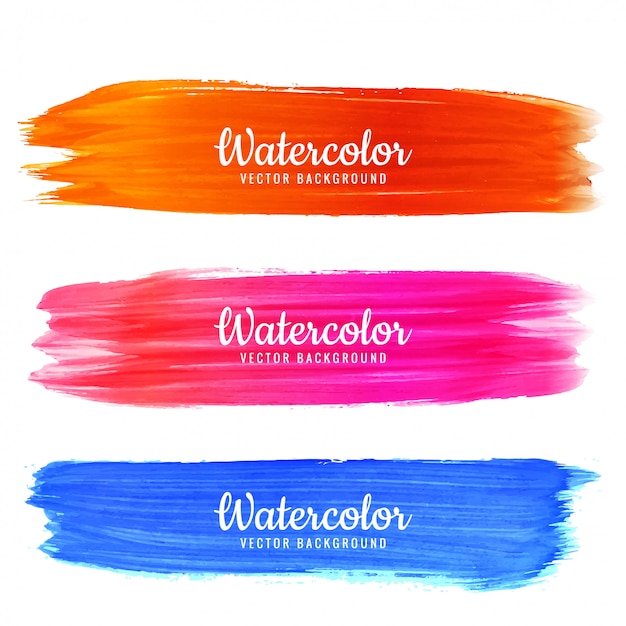 Vector watercolor stroke design