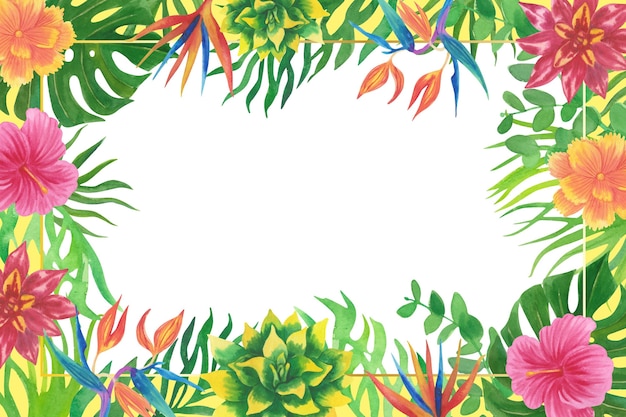 Vector watercolor summer background