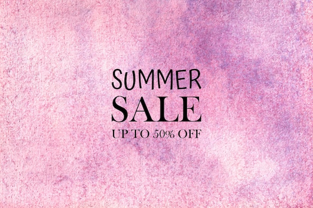 watercolor Summer sale . hand painted aquarelle colorful stains on paper