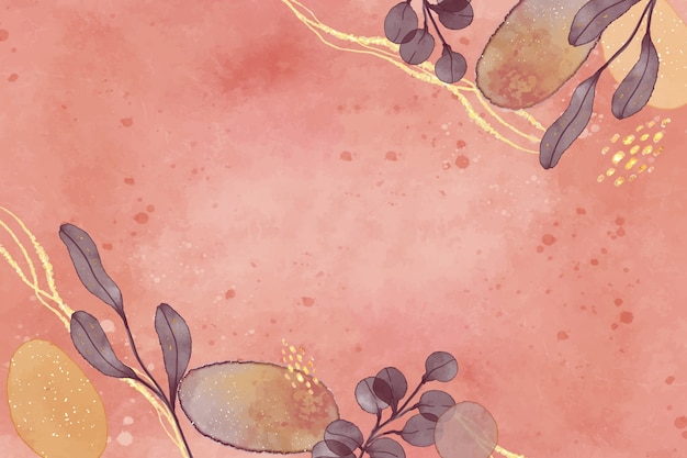 Watercolor terracotta background