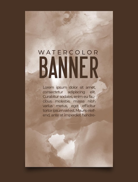 Watercolor texture background banner