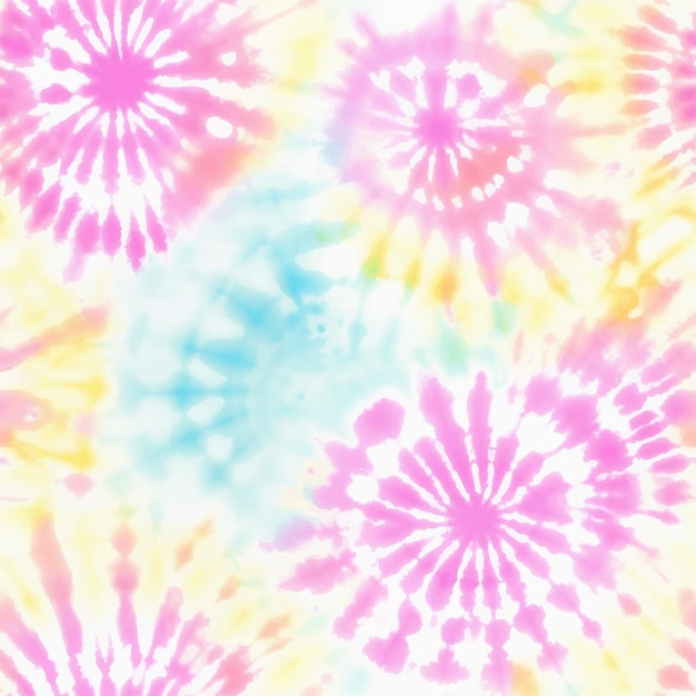 Vector watercolor tie dye seamless pattern