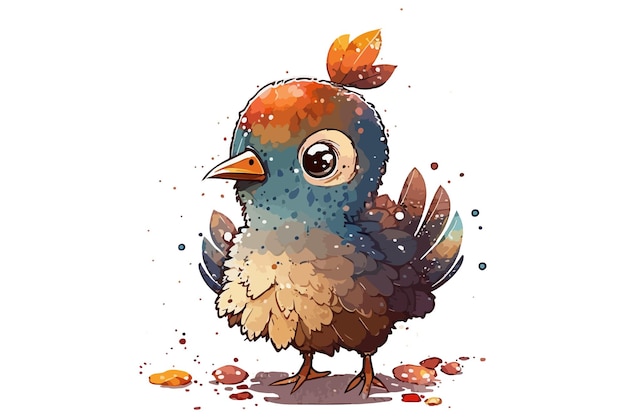 watercolor Turkey vector illustration