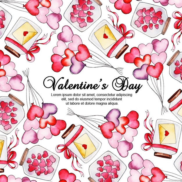 Watercolor Valentine Backgrounds