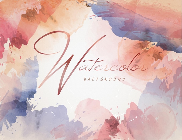 Vector watercolor vector background