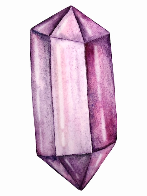 Vector watercolor vector gemstones