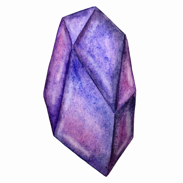 Watercolor vector gemstones