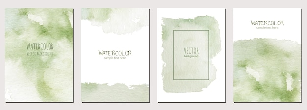 Vector watercolor vector paintings