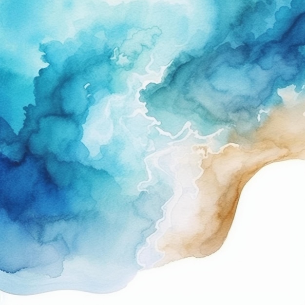 watercolor wash and lose brushstrokes design vector art