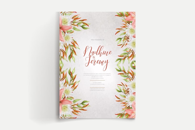 WATERCOLOR WEDDING INVITATION