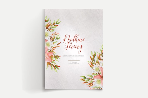 WATERCOLOR WEDDING INVITATION