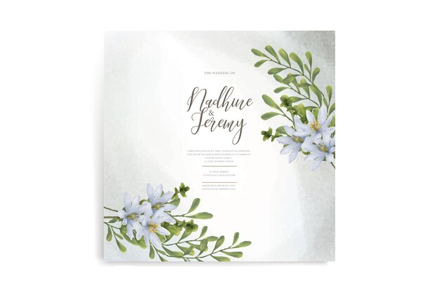 WATERCOLOR WEDDING INVITATION