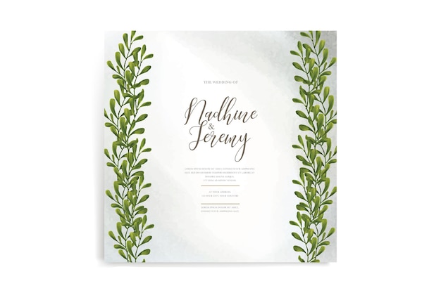 WATERCOLOR WEDDING INVITATION