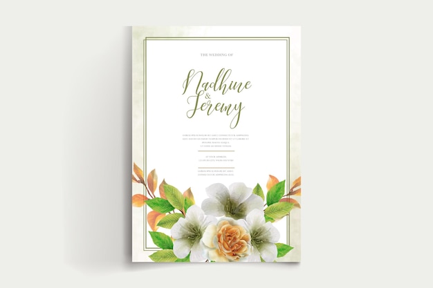 WATERCOLOR WEDDING INVITATION