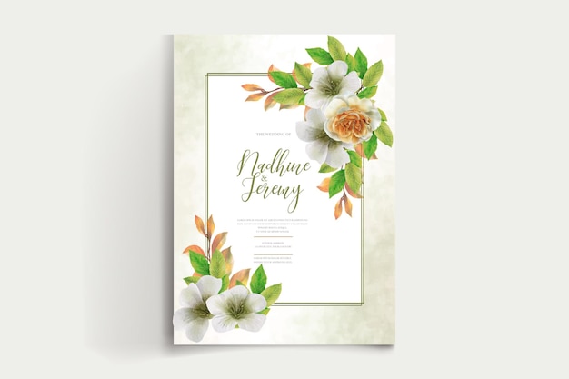 WATERCOLOR WEDDING INVITATION