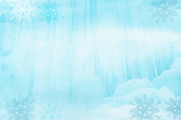 Vector watercolor winter season celebration background