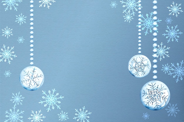 Vector watercolor winter season celebration background