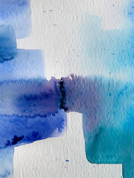 Watercolour in shades of blue