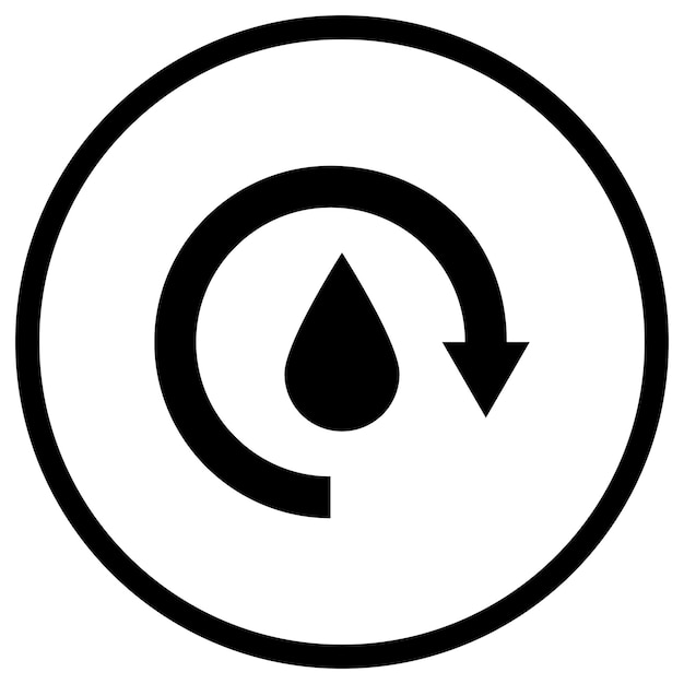 Watercyclus Vector Icon Design Illustratie