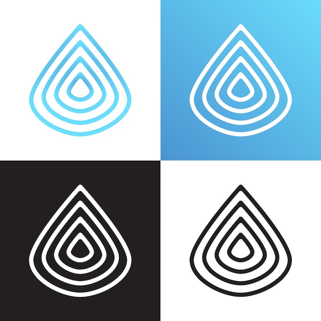 Waterdruppel geschetst logo