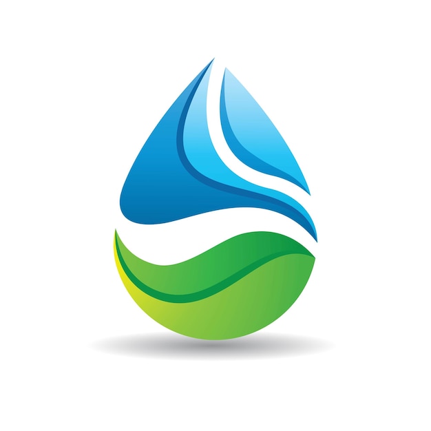 Waterdruppel logo afbeeldingen afbeelding ontwerp