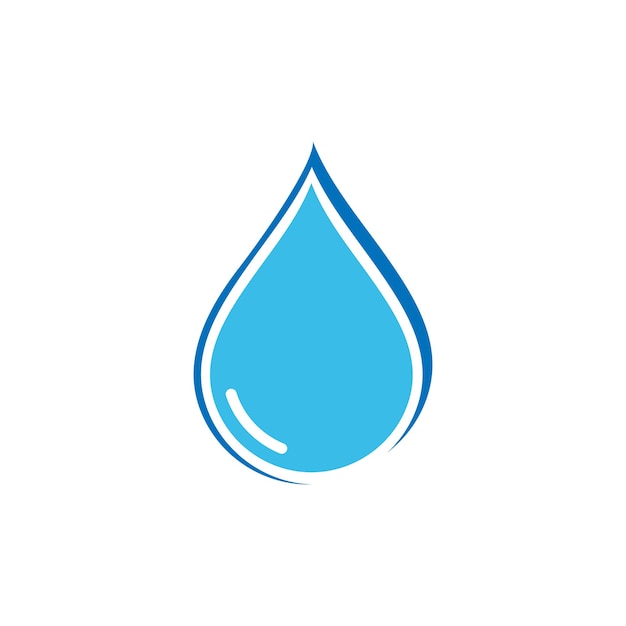 Waterdruppel Logo sjabloon vector pictogram illustratie