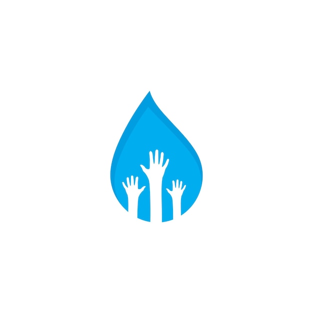 Waterdruppel Logo sjabloon vector pictogram illustratie